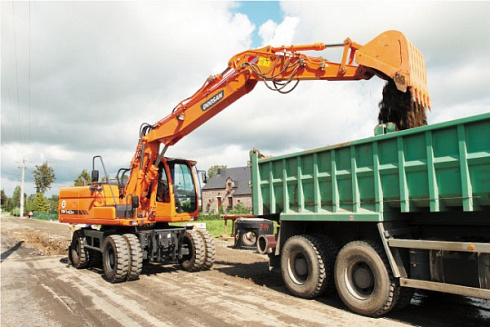 Колесные экскаваторы DOOSAN DX140W (Евро 2)