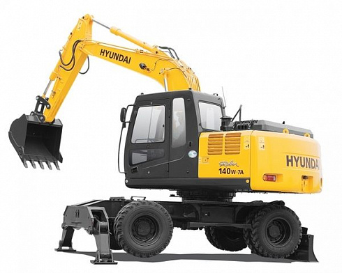 Колесный экскаватор Hyundai R-140W-9S